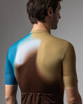 ALÉ Cycling short sleeve jersey - FLASH PR-E - yellow/brown/blue/white