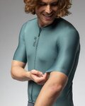 ALÉ Cycling short sleeve jersey - COLOR BLOCK OFF ROAD - green