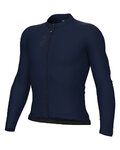 ALÉ Cycling summer long sleeve jersey - COLOR BLOCK PRAGMA - blue
