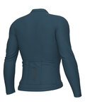 ALÉ Cycling summer long sleeve jersey - COLOR BLOCK PRAGMA - blue