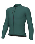 ALÉ Cycling summer long sleeve jersey - COLOR BLOCK PRAGMA - green