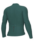 ALÉ Cycling summer long sleeve jersey - COLOR BLOCK PRAGMA - green