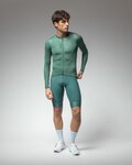 ALÉ Cycling summer long sleeve jersey - COLOR BLOCK PRAGMA - green
