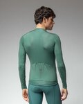 ALÉ Cycling summer long sleeve jersey - COLOR BLOCK PRAGMA - green