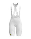ALÉ Cycling bib shorts - VOLTAGE R-EV1 - white