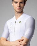 ALÉ Cycling short sleeve jersey - FOLLOW ME PR-E - white