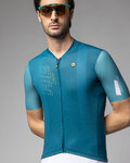 ALÉ Cycling short sleeve jersey - FOLLOW ME PR-E - turquoise