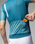 ALÉ Cycling short sleeve jersey - FOLLOW ME PR-E - turquoise