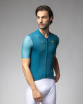 ALÉ Cycling short sleeve jersey - FOLLOW ME PR-E - turquoise
