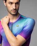 ALÉ Cycling short sleeve jersey - AURORA PR-E - pink/blue/turquoise
