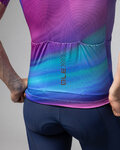 ALÉ Cycling short sleeve jersey - AURORA PR-E - pink/blue/turquoise