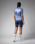 ALÉ Cycling short sleeve jersey - SAUVAGE PR-E - blue/white