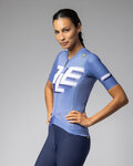 ALÉ Cycling short sleeve jersey - SAUVAGE PR-E - blue/white