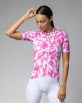 ALÉ Cycling short sleeve jersey - ESSENZA PRAGMA - white/pink