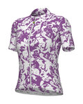 ALÉ Cycling short sleeve jersey - ESSENZA PRAGMA - white/purple