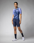 ALÉ Cycling short sleeve jersey - PALM PR-E - blue/purple