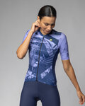 ALÉ Cycling short sleeve jersey - PALM PR-E - blue/purple