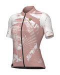 ALÉ Cycling short sleeve jersey - PALM PR-E - pink/white