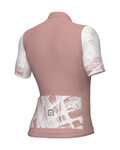 ALÉ Cycling short sleeve jersey - PALM PR-E - pink/white