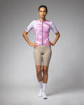 ALÉ Cycling short sleeve jersey - PALM PR-E - pink/white