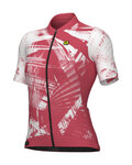 ALÉ Cycling short sleeve jersey - PALM PR-E - red/white