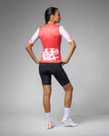 ALÉ Cycling short sleeve jersey - PALM PR-E - red/white