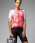 ALÉ Cycling short sleeve jersey - PALM PR-E - red/white
