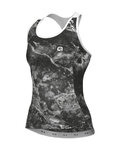 ALÉ Cycling sleeveless jersey - MARBLE PRAGMA - black/white