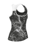 ALÉ Cycling sleeveless jersey - MARBLE PRAGMA - black/white