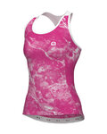 ALÉ Cycling sleeveless jersey - MARBLE PRAGMA - pink/white