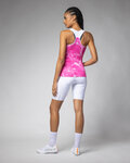 ALÉ Cycling sleeveless jersey - MARBLE PRAGMA - pink/white