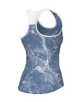 ALÉ Cycling sleeveless jersey - MARBLE PRAGMA - light blue/white