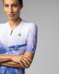 ALÉ Cycling short sleeve jersey - QUARTZ PR-E - white/blue