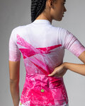 ALÉ Cycling short sleeve jersey - QUARTZ PR-E - white/pink