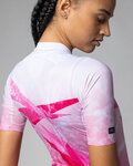 ALÉ Cycling short sleeve jersey - QUARTZ PR-E - white/pink