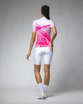 ALÉ Cycling short sleeve jersey - QUARTZ PR-E - white/pink