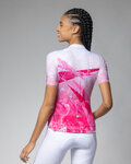 ALÉ Cycling short sleeve jersey - QUARTZ PR-E - white/pink