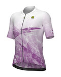ALÉ Cycling short sleeve jersey - QUARTZ PR-E - white/purple