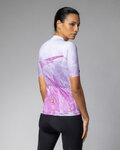 ALÉ Cycling short sleeve jersey - QUARTZ PR-E - white/purple