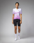 ALÉ Cycling short sleeve jersey - QUARTZ PR-E - white/purple