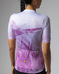 ALÉ Cycling short sleeve jersey - QUARTZ PR-E - white/purple