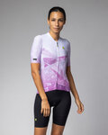 ALÉ Cycling short sleeve jersey - QUARTZ PR-E - white/purple
