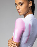 ALÉ Cycling short sleeve jersey - FOLLOW ME PR-E - white/pink