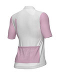 ALÉ Cycling short sleeve jersey - FOLLOW ME PR-E - white/pink