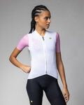ALÉ Cycling short sleeve jersey - FOLLOW ME PR-E - white/pink