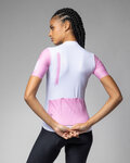 ALÉ Cycling short sleeve jersey - FOLLOW ME PR-E - white/pink