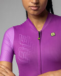 ALÉ Cycling short sleeve jersey - FOLLOW ME PR-E - cyclamen