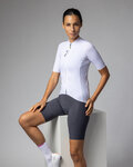 ALÉ Cycling short sleeve jersey - COLOR BLOCK PRAGMA - white