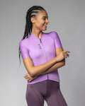 ALÉ Cycling short sleeve jersey - COLOR BLOCK PRAGMA - purple