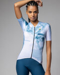 ALÉ Cycling short sleeve jersey - ATMOSFERA PR-E - white/blue